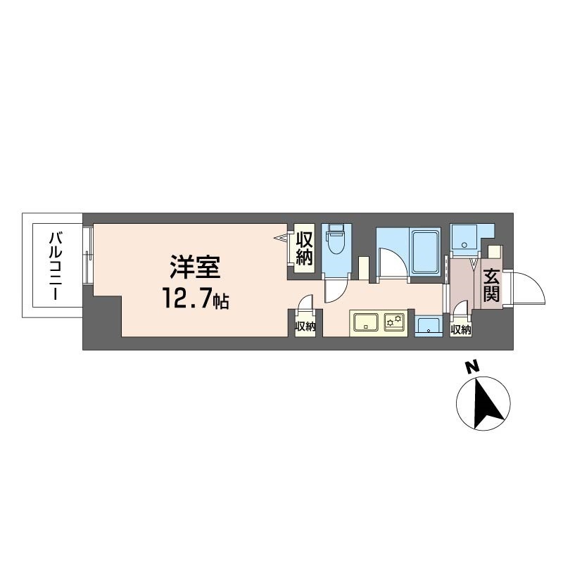 サンエール南堀江301号室の間取り