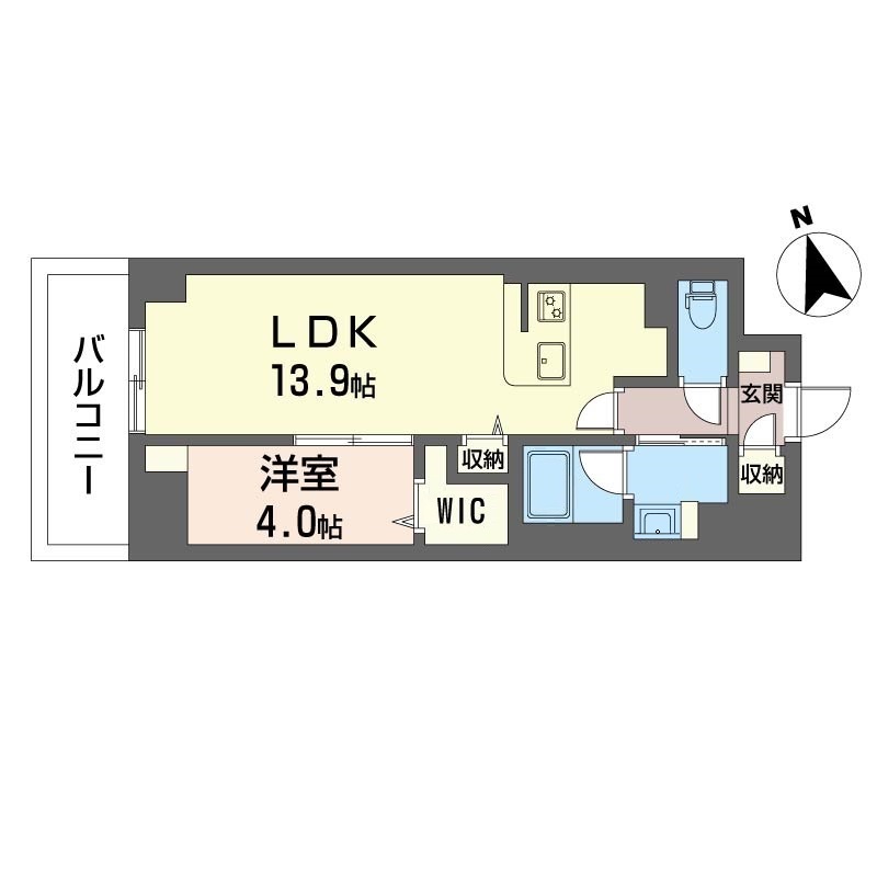 サンエール南堀江603号室の間取り